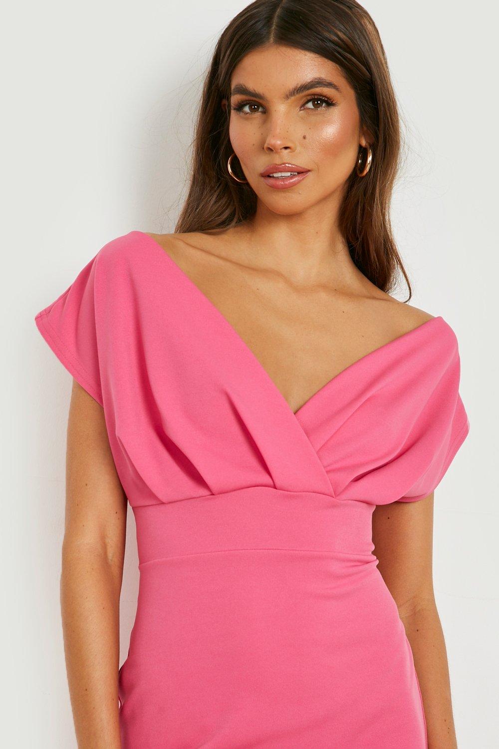 Pink 2025 dress boohoo